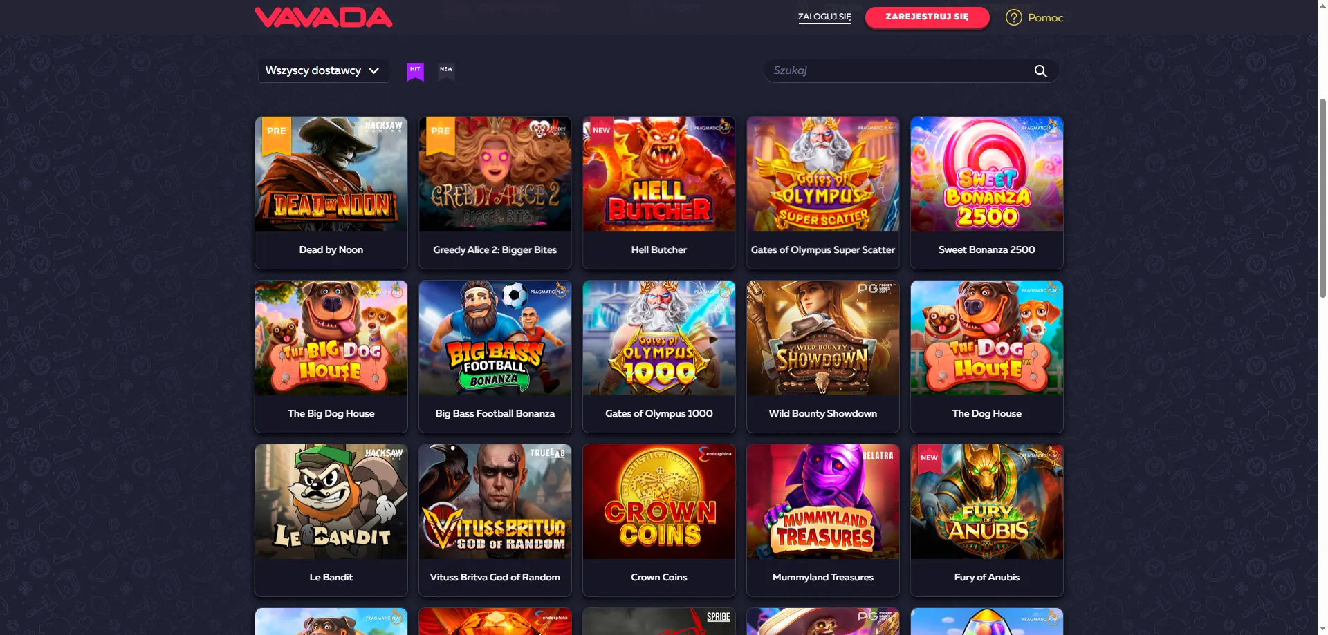 Vavada Casino – ponad 5000 gier od najlepszych dostawców